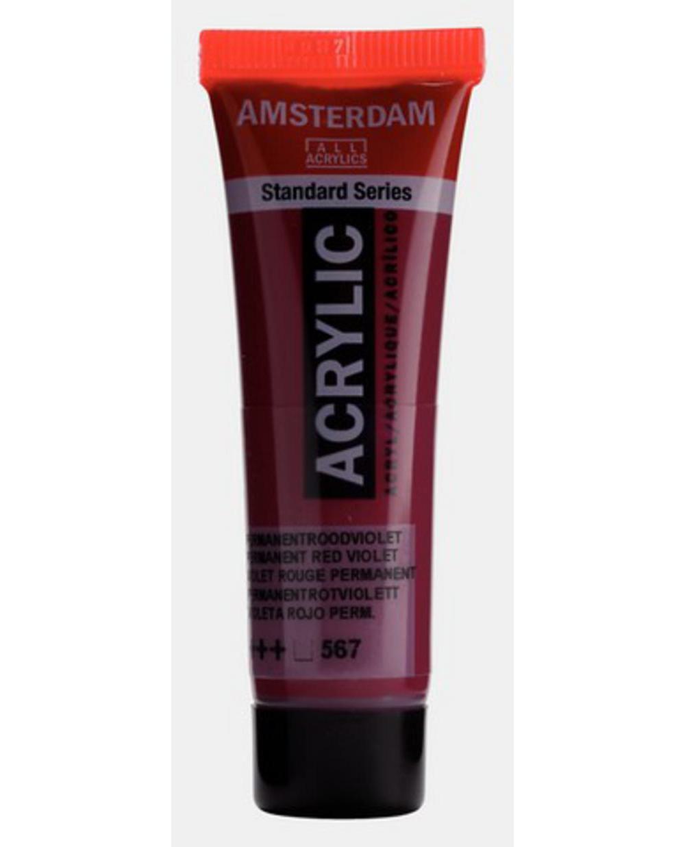 Amsterdam, Acrylic, Art & School, Paint, 20ml, 974510, Perm Red Violet
